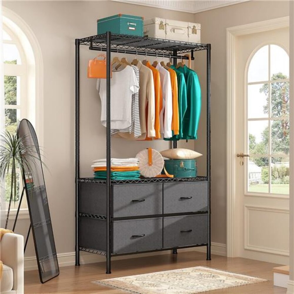 Clothes Rack, Clothing Racks for Hanging Clothes Rack Heavy Duty Clothing Rack - Picture 2 of 7